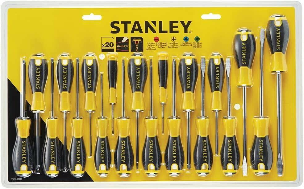 Tournevis Stanley STHT0-60213 Essential Screwdriver Set - Yellow (20-Piece)